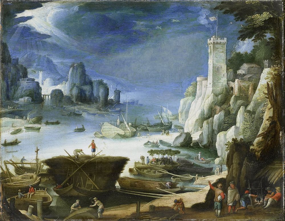River view wit Large Rock (1601) by Paul Bril