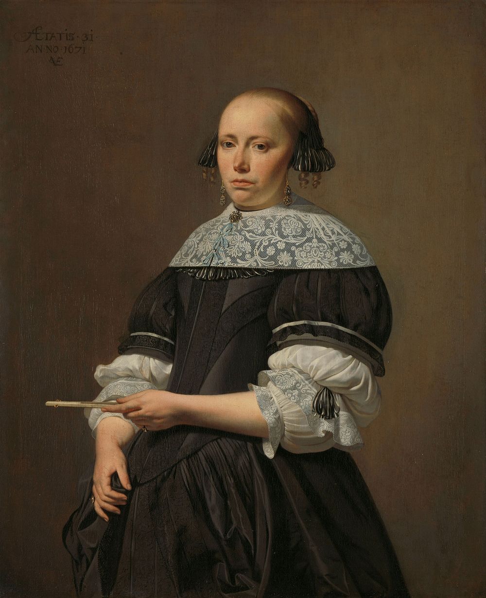 Elisabeth van Kessel (1640-1717), Wife of Willem Jacobsz Baert (1671) by Caesar Boëtius van Everdingen