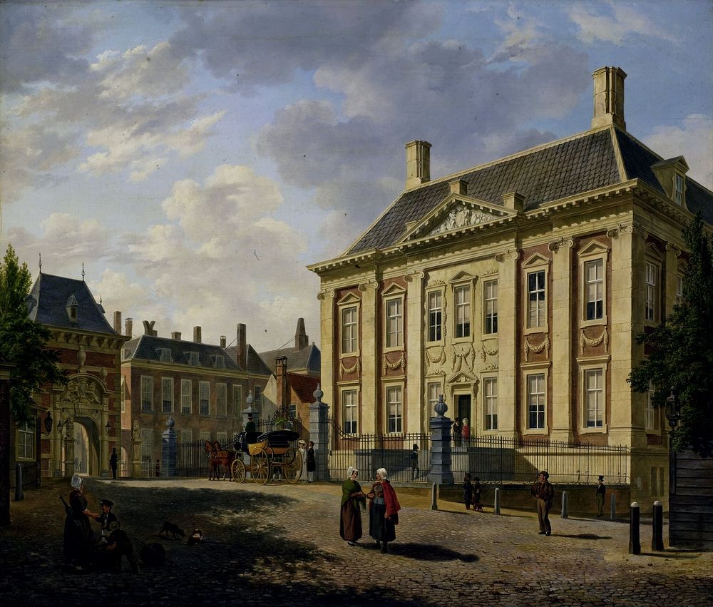 The Mauritshuis in The Hague (1825) by Bartholomeus Johannes van Hove