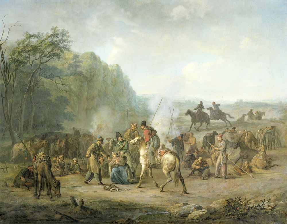 Cossack Bivouac, 1813 (1813 - 1814) by Louis Moritz