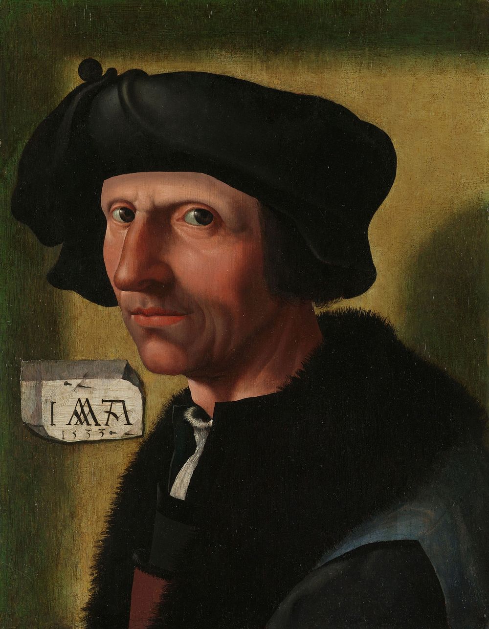 Portrait of Jacob Cornelisz van Oostsanen (c. 1472/77-1528/33) (c. 1533) by Jacob Cornelisz van Oostsanen