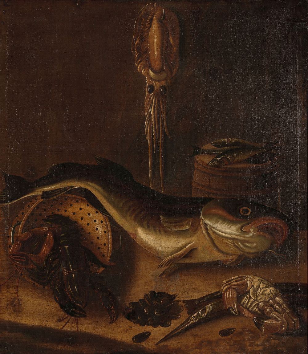 Still Life with Fish (1625 - 1675) by A van Doeff