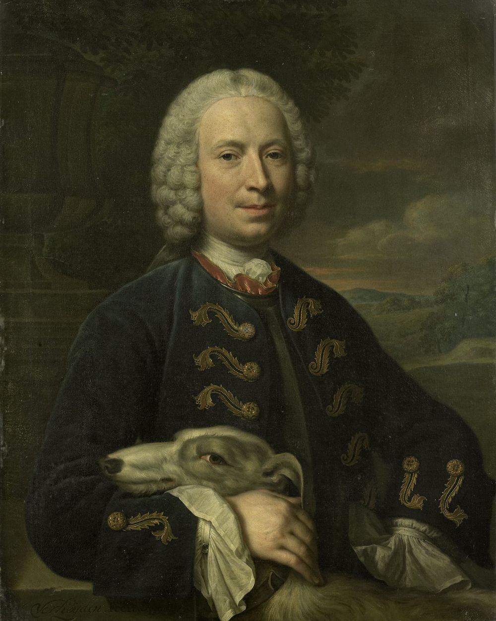 Portrait of Coenraad van Heemskerck, Count of the Holy Roman Empire, Lord of Achttienhoven and Den Bosch (1750) by Mattheus…