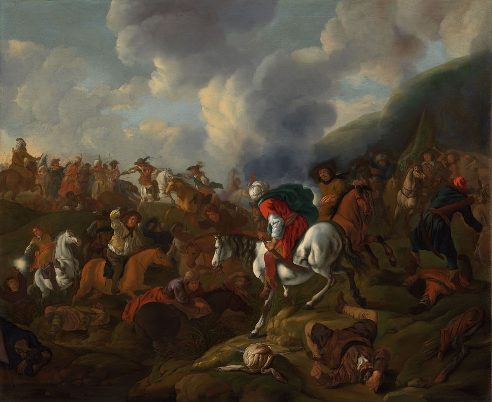 A Cavalry Encounter between Turkish Troops and the Troops of the Austrian Emperor (1645 - 1673) by Jacques Muller