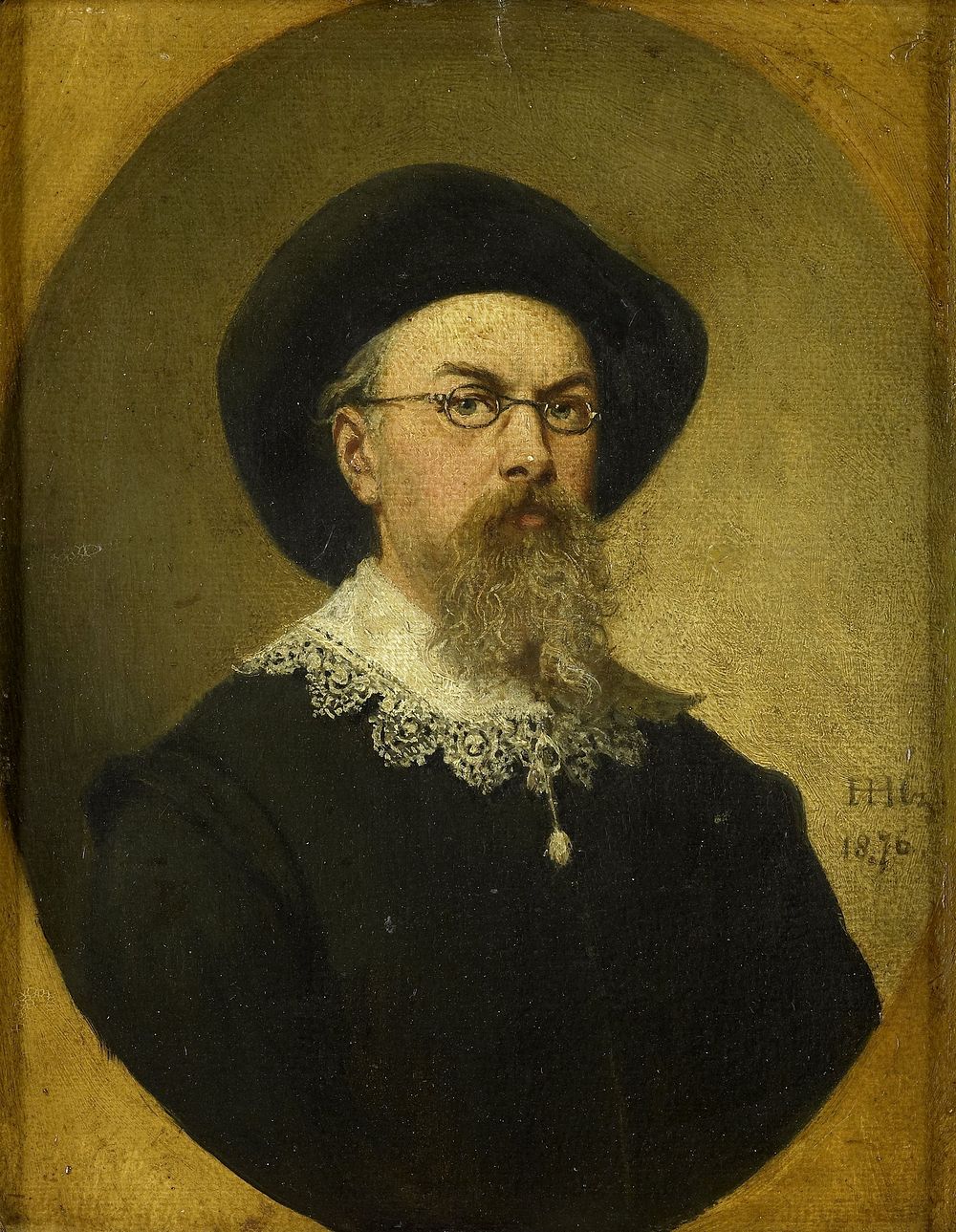 Self Portrait (1876) by Hendrik Hollander Cz