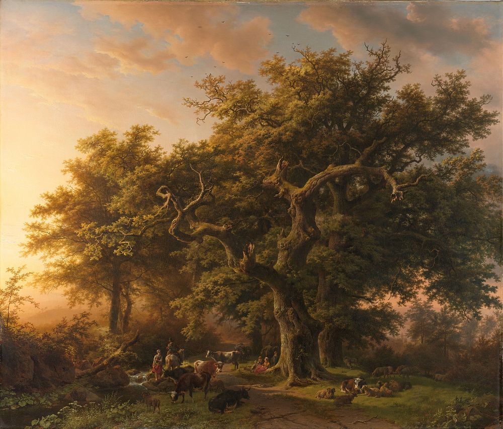 Forest Scene (1848) by Barend Cornelis Koekkoek