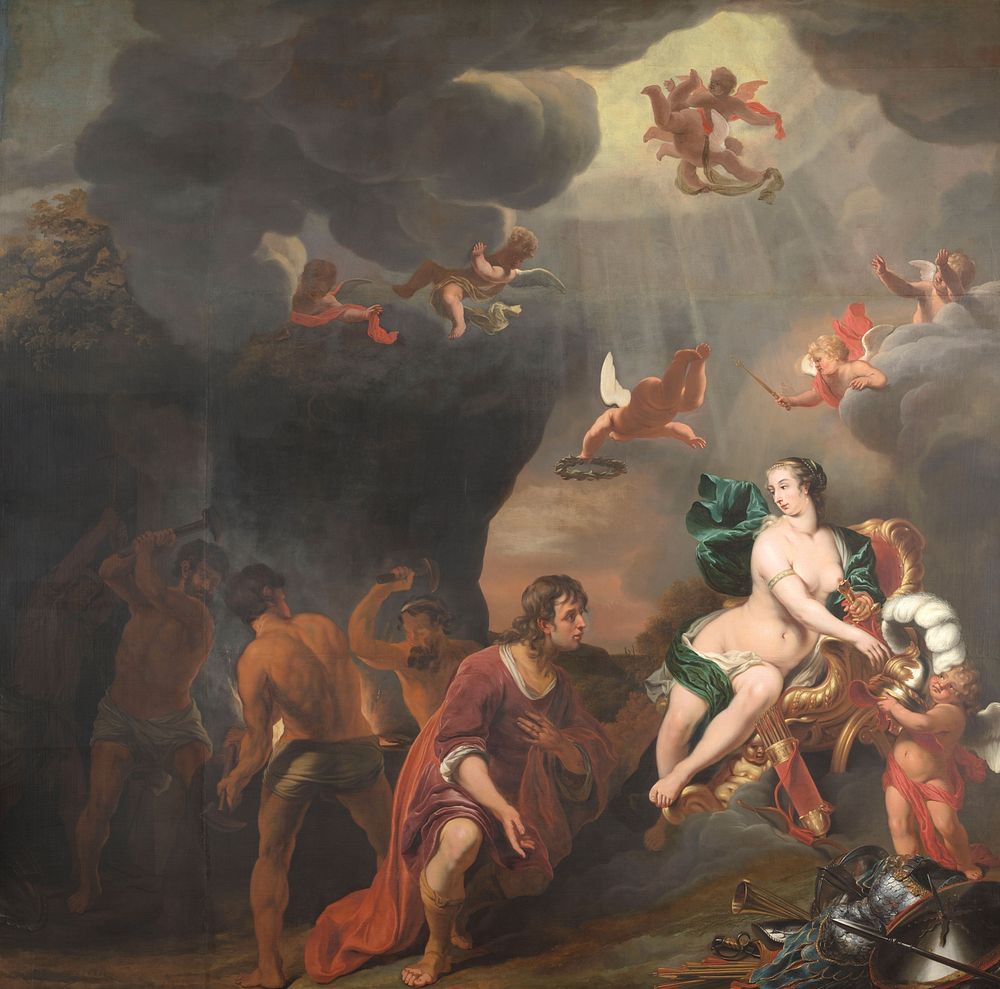 Aeneas Receiving a New Set of Armour from Venus (1660 - 1663) by Ferdinand Bol