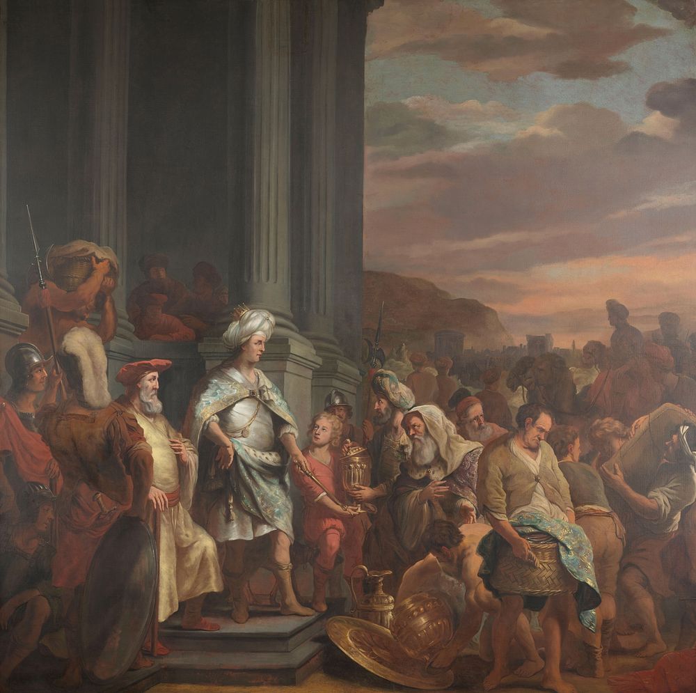 King Cyrus Handing over the Treasure Looted from the Temple of Jerusalem (1655 - 1669) by Ferdinand Bol