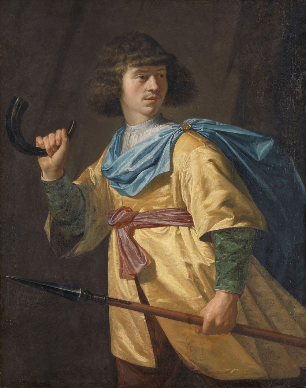 Portrait of a Young Man as a Hunter (1635) by Pieter Danckerts de Rij