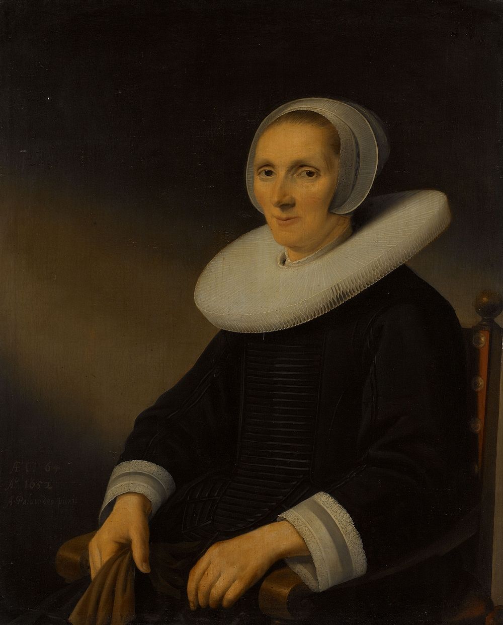 Portrait of a Woman, probably Jacobmina de Grebber (?-1666) (1652) by Anthonie Palamedesz
