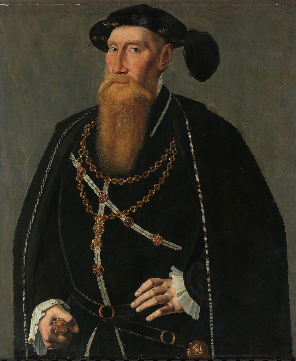 Portrait of Reinoud III of Brederode (c. 1545) by Jan van Scorel and Cornelis Anthonisz