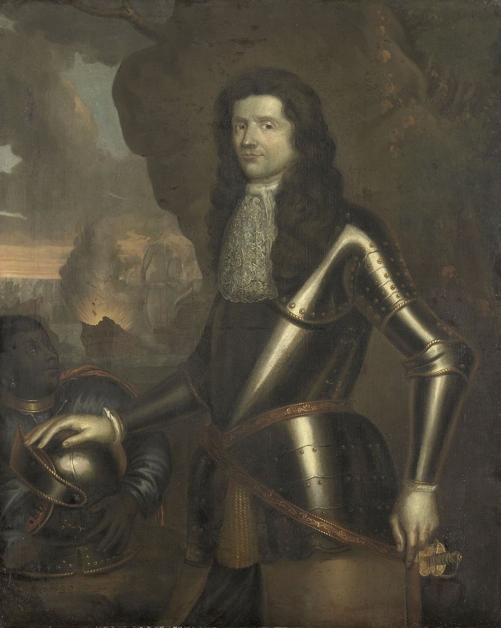 Portrait of an Admiral, probably Willem van Ewijck (c. 1680) by anonymous