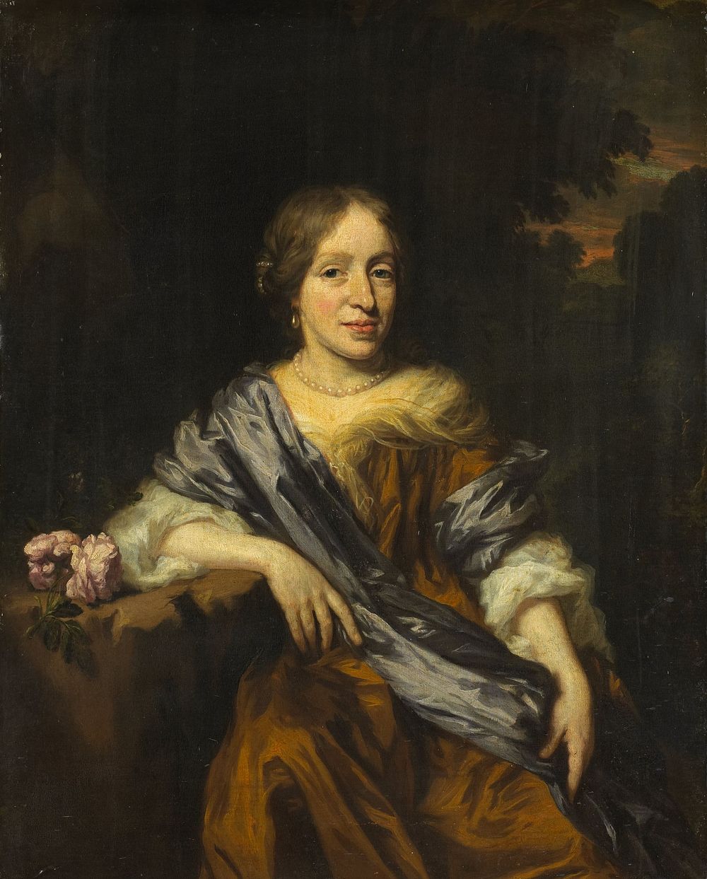 Portrait of Catharina Pottey, Sister of Willem and Sara Pottey (1661 - 1693) by Nicolaes Maes