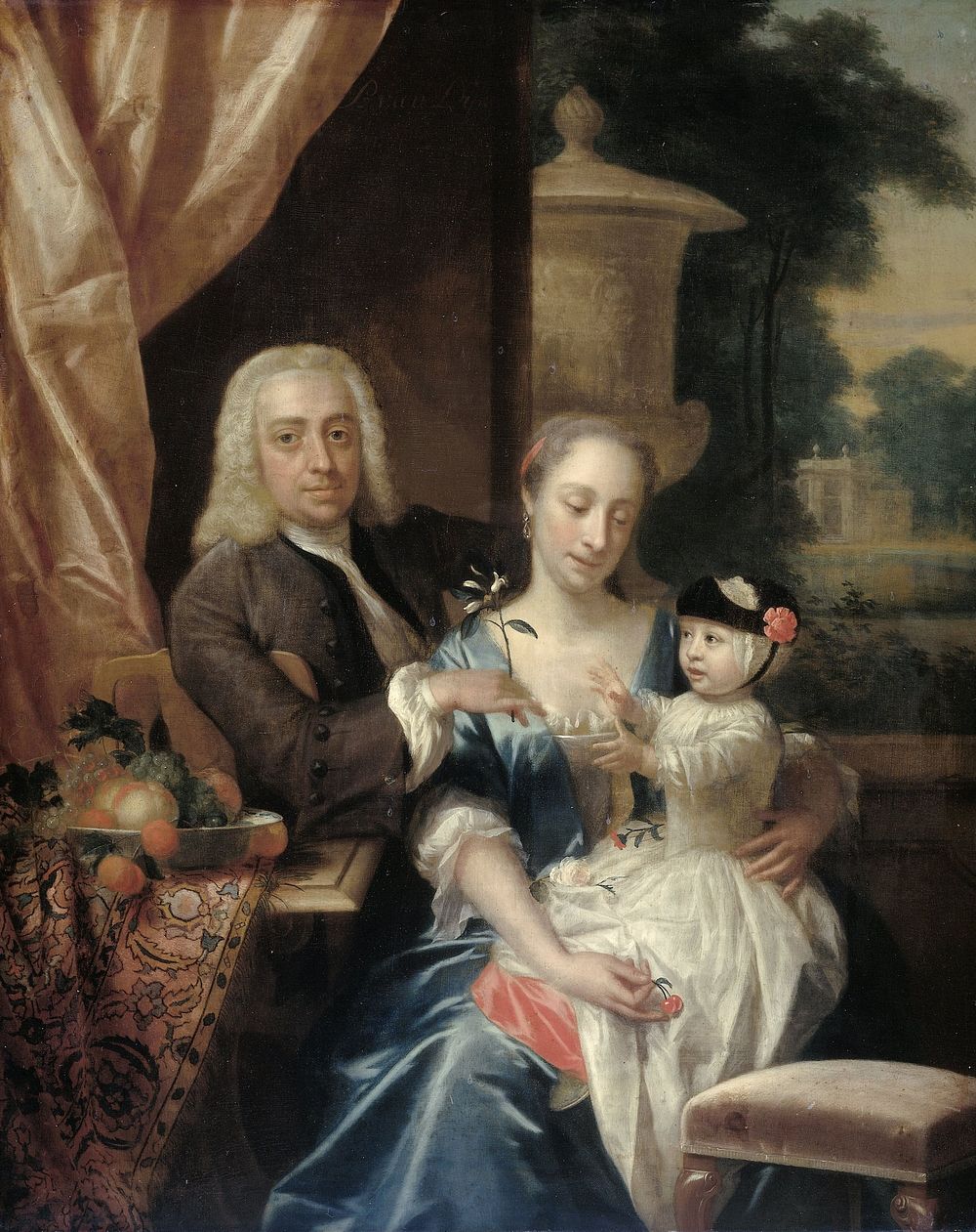 Isaac Parker (1702-1755), his Wife Justina Johanna Ramskrammer (1702-1798) and their Son Willem Alexander (1740-1747) (1742)…