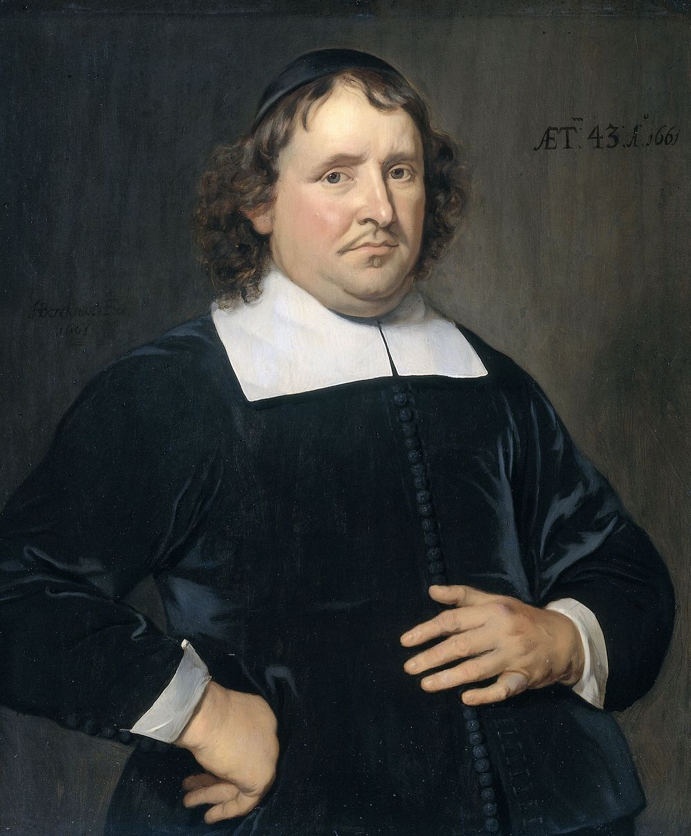 Thomas Pots (1618-1689). Minister at Vlissingen (1661) by Hendrick Berckman