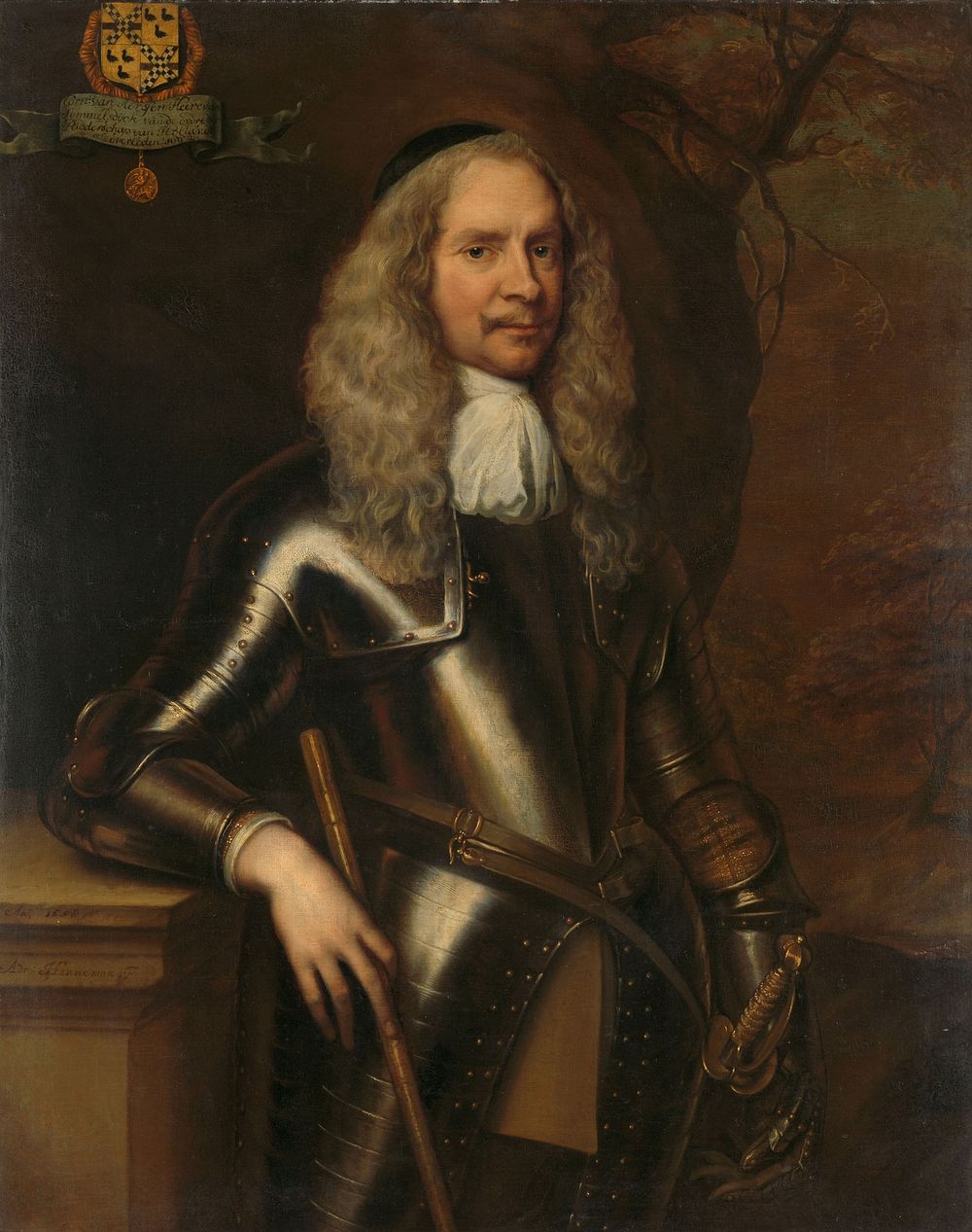 Portrait of Cornelis van Aerssen (1600/02-1662), Lord of Sommelsdijk (1658) by Adriaen Hanneman