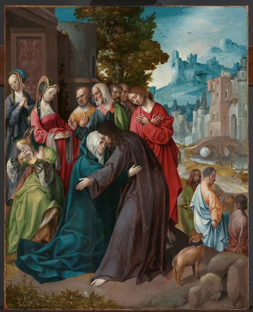 Christ Taking Leave of his Mother (c. 1515 - c. 1520) by Cornelis Engebrechtsz
