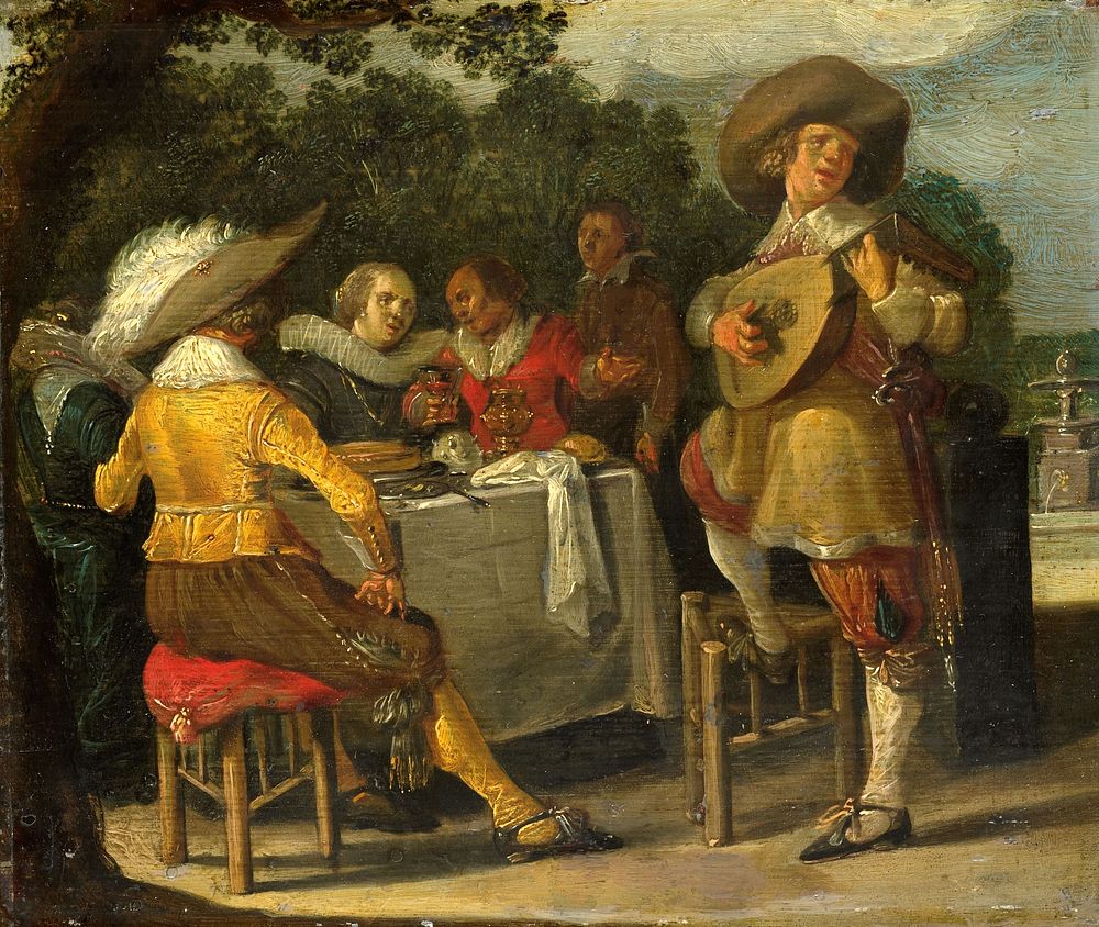 An Outdoor Party (c. 1620 - c. 1630) by Dirck Hals
