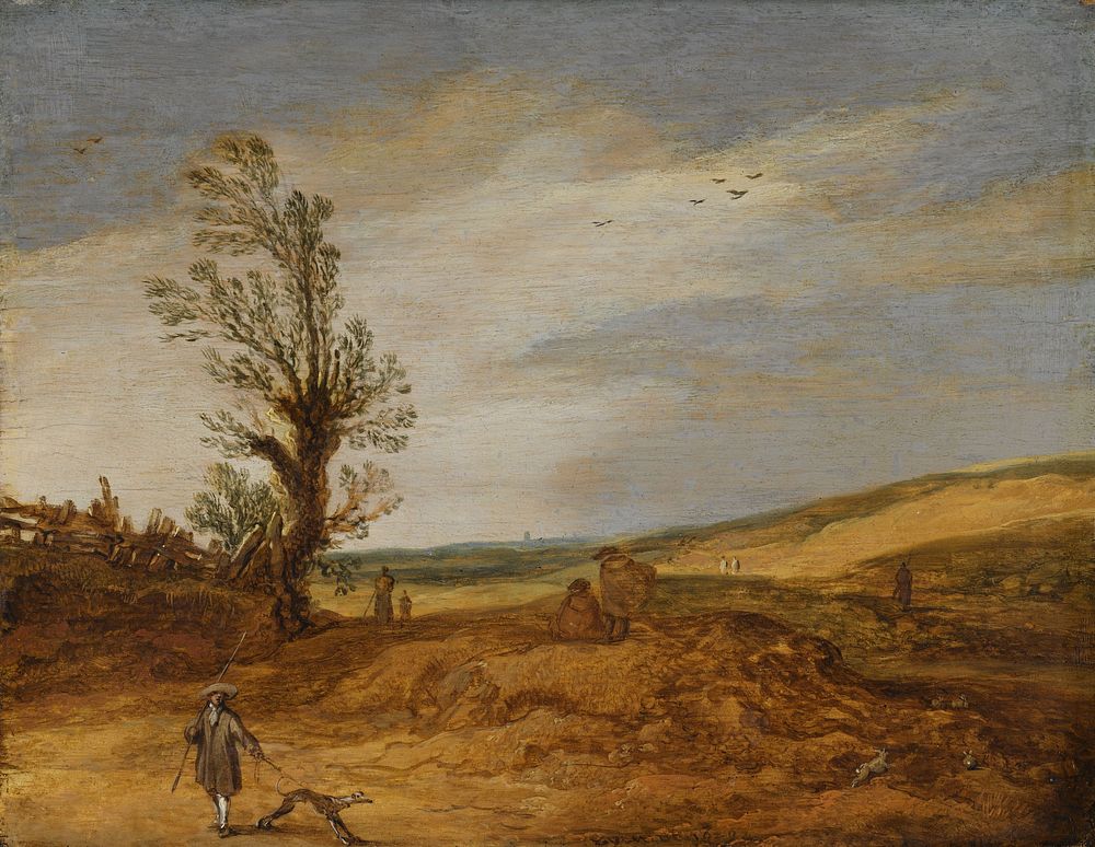 A View in the Dunes (1629) by Esaias van de Velde
