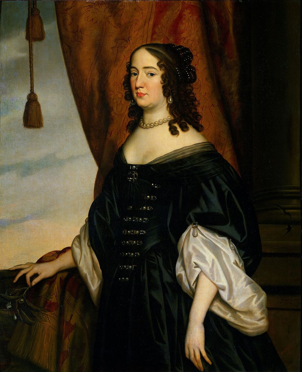 Portrait of Amalia van Solms (1602-75) (1650) by Gerard van Honthorst