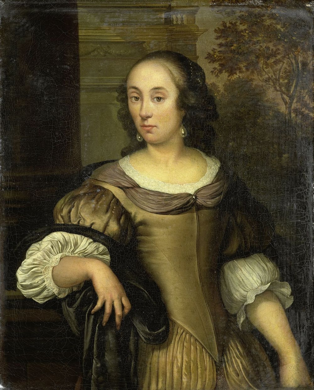 Portrait of a young woman (c. 1650 - c. 1670) by Eglon van der Neer