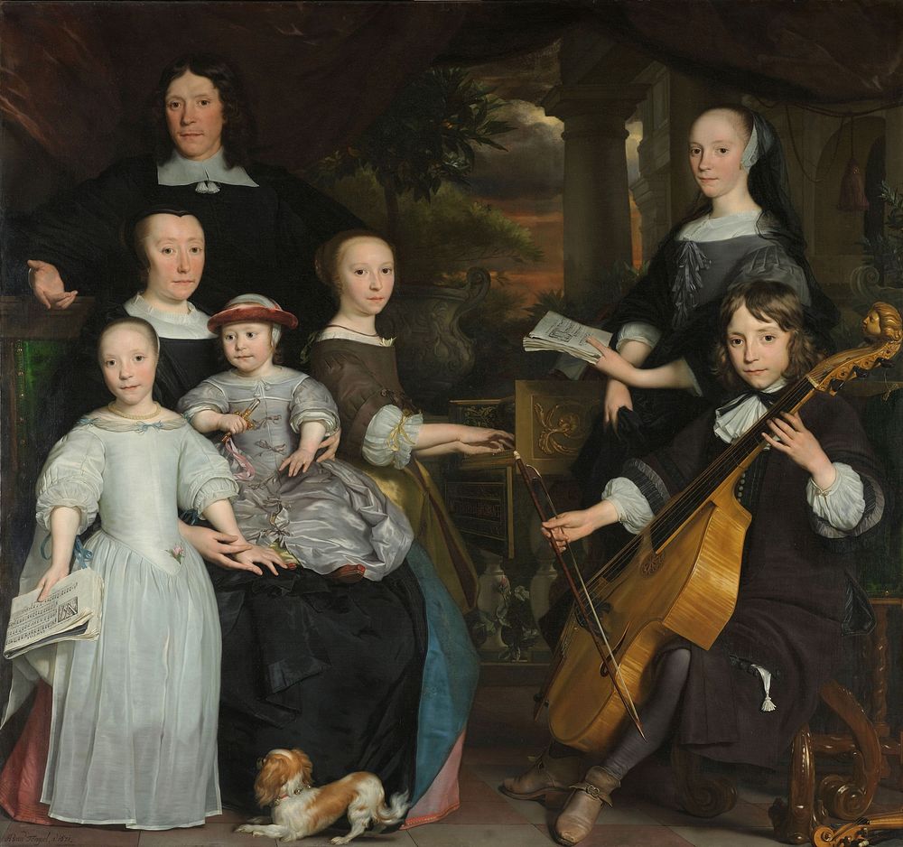 David Leeuw with his Family (1671) by Abraham van den Tempel