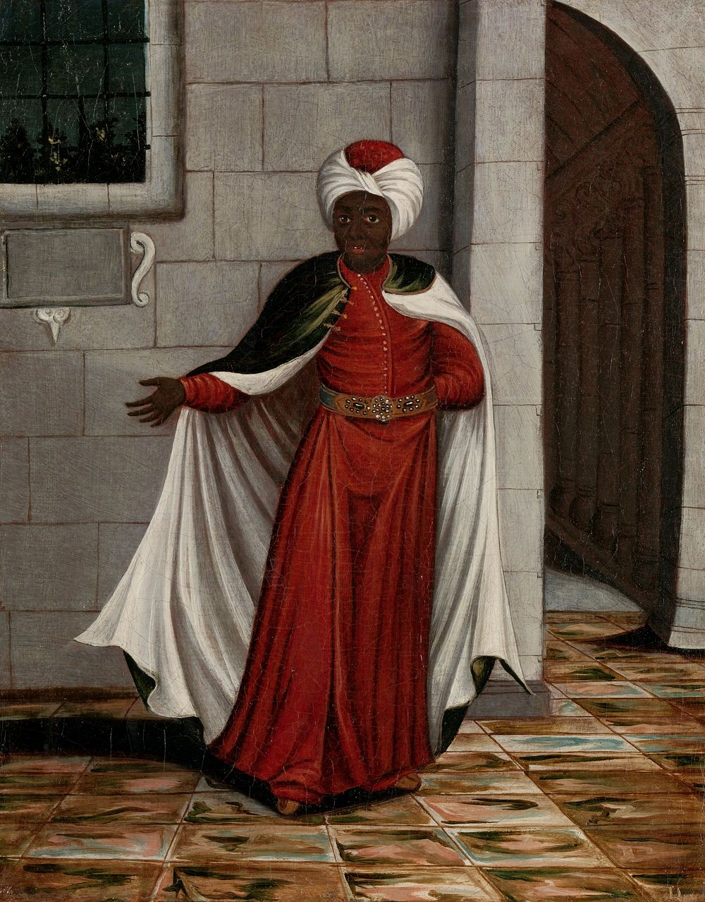 The Kislar Aghassi, Chief of the Black Eunuchs of the Sultan (1700 - 1737) by Jean Baptiste Vanmour