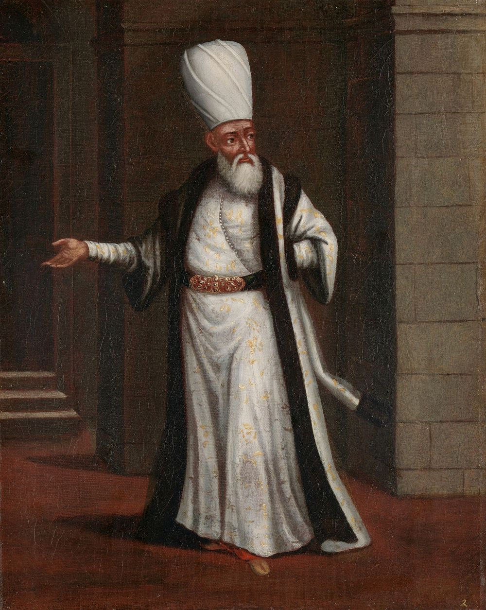The Janissary Aga, Commander-in-Chief of the Janissaries (1700 - 1737) by Jean Baptiste Vanmour