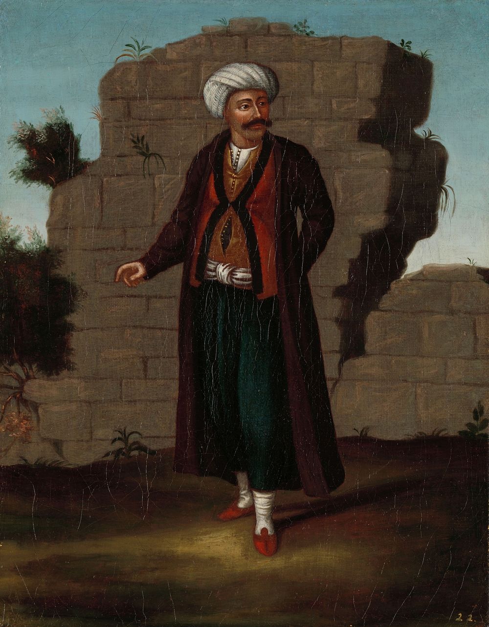 Man from the Island of Mykonos (1700 - 1737) by Jean Baptiste Vanmour