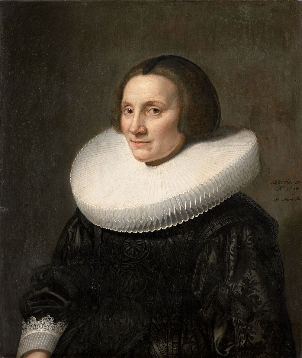 Portrait of Caecilia van Beresteyn (1589-1661) (1640) by Michiel Jansz van Mierevelt
