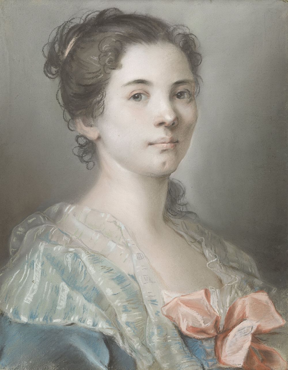 Portret van een jonge vrouw (1727) by Madeleine Françoise Basseporte