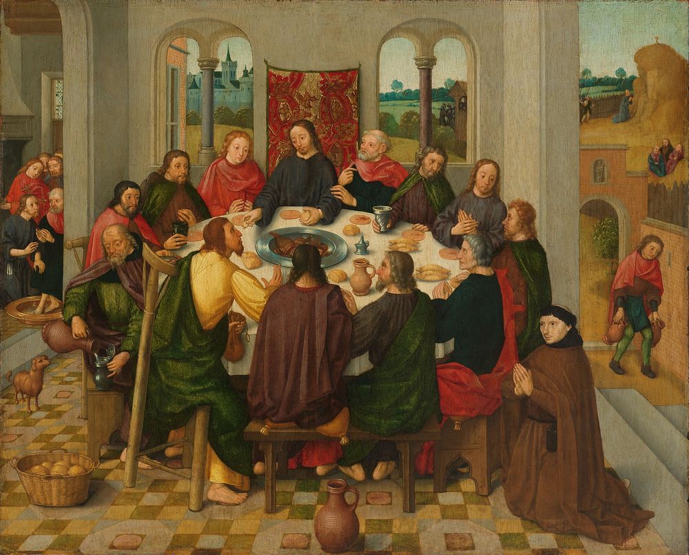 Last Supper (c. 1485 - c. 1500) by Master of the Amsterdam Death of the Virgin