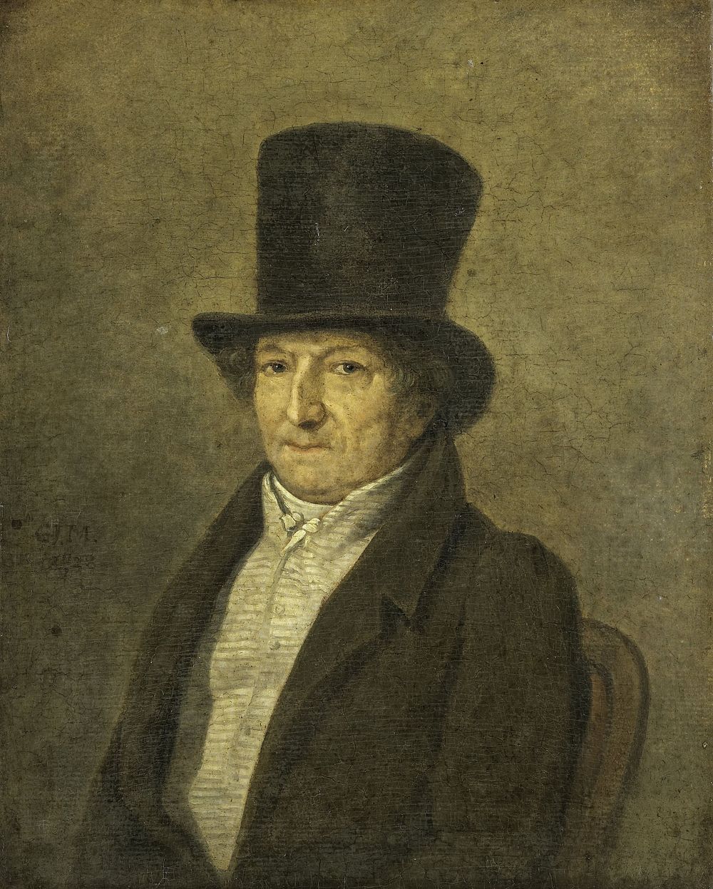 Portrait of Jean Bernard, Art Collector and Painter in Amsterdam (1828) by Gerrit Jan Michaëlis