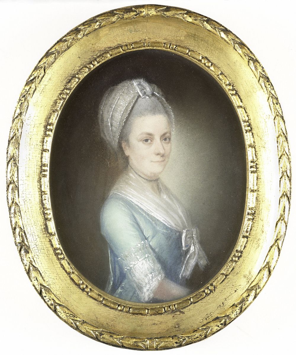 Portret van een vrouw (1770 - 1810) by Izaak Schmidt