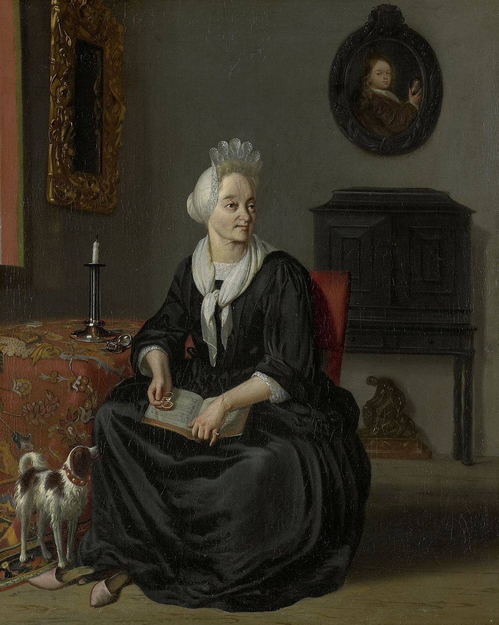 Anna de Hooghe (1645-1717). The Painter's fourth Wife (1693 - 1708) by Ludolf Bakhuysen