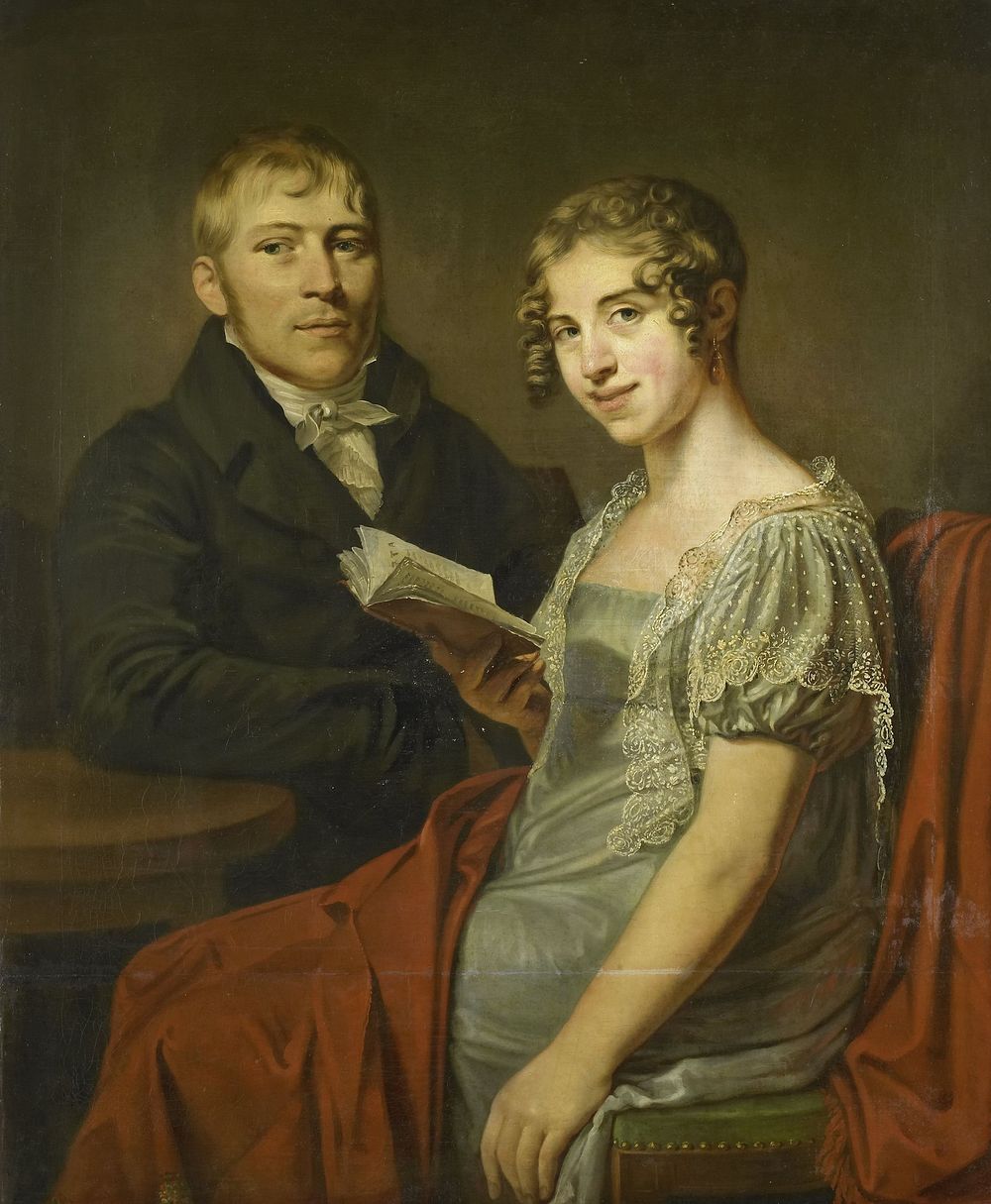Hendrik Arend van den Brink (1783-1852) and his Wife Lucretia Johanna van de Poll (1790-1850) (1805 - 1830) by Louis Moritz