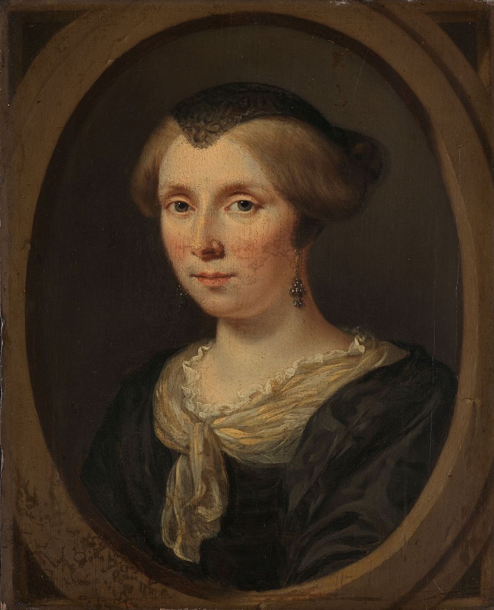 Portrait of Margaretha Verkolje, Wife of Reinier Couturier (1682) by Jan Verkolje I