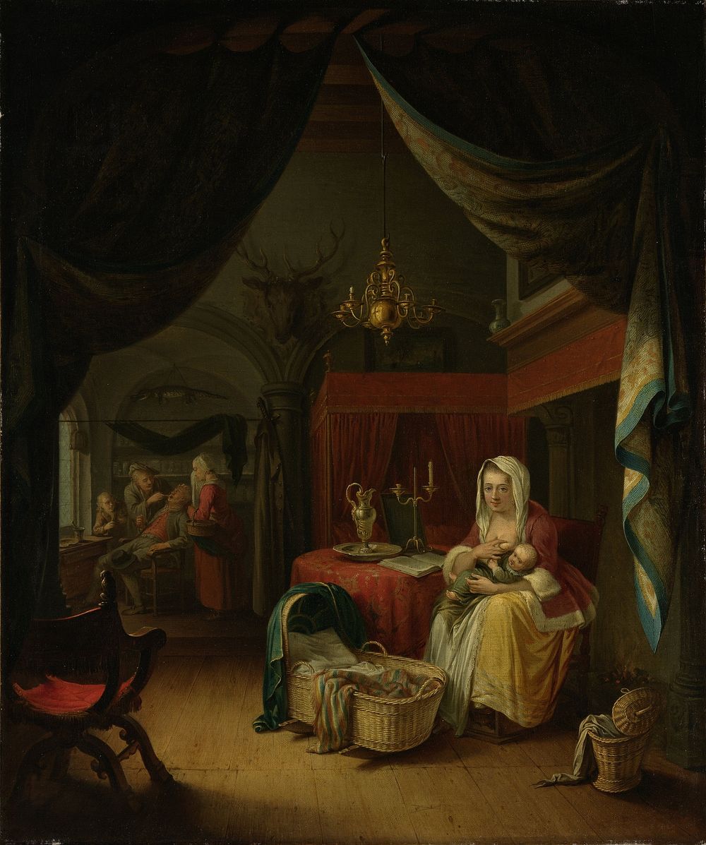 Triptych: Allegory of Art Training (c. 1770) by Willem Joseph Laquy and Gerard Dou