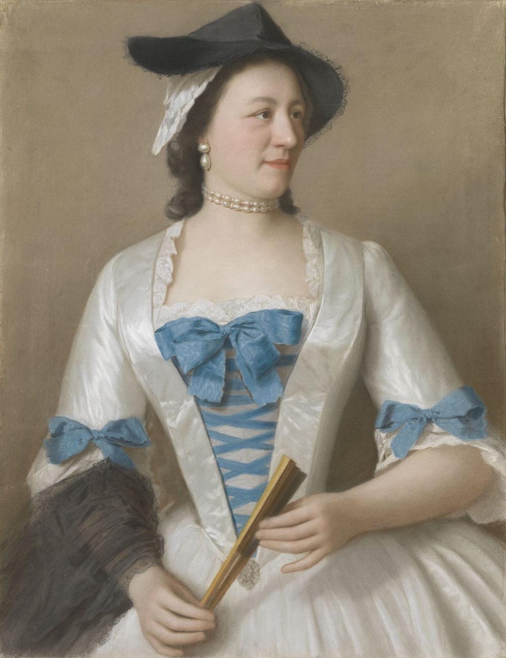  Portrait of Jeanne-Elisabeth Sellon, Lady Tyrell (c. 1746) by Jean Etienne Liotard