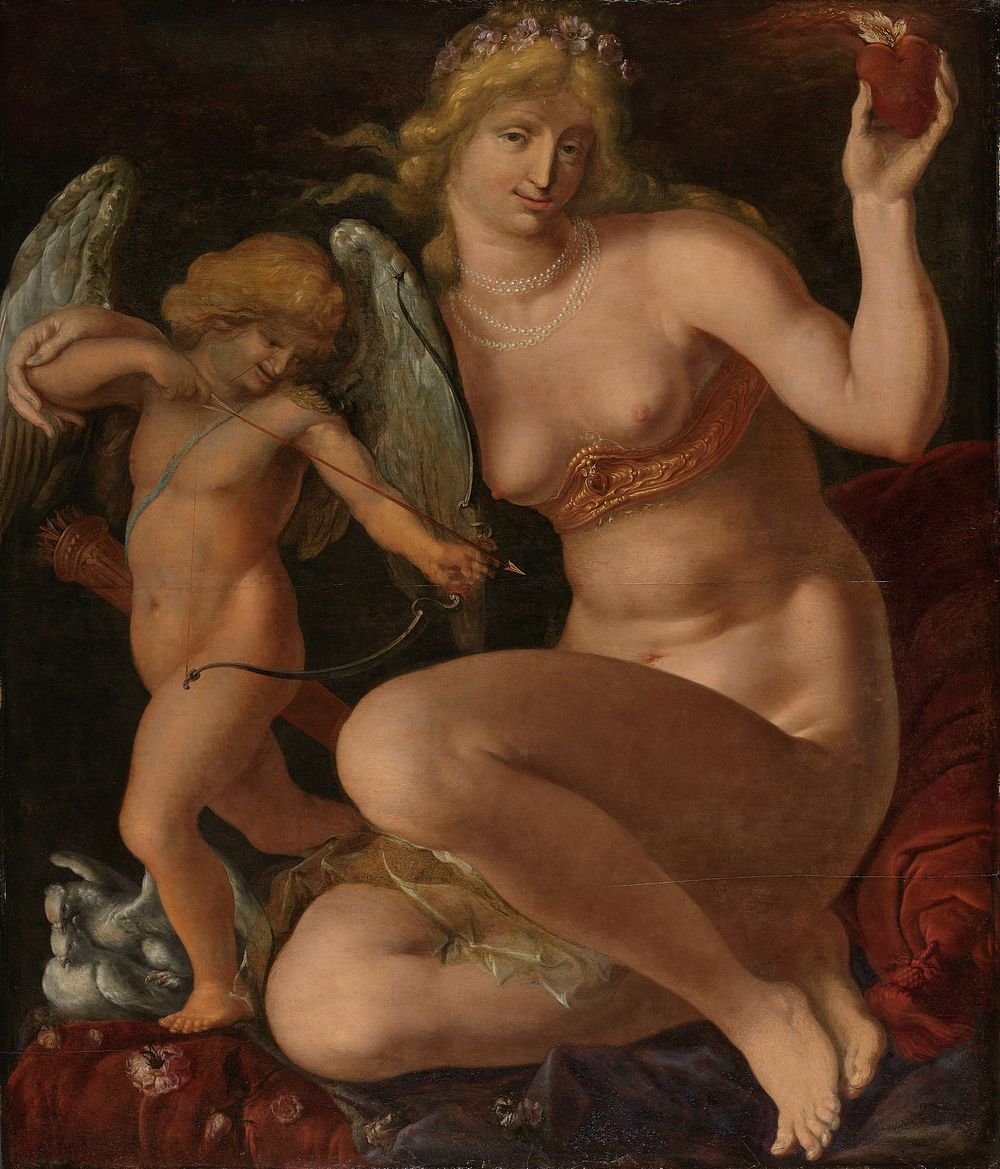 Venus and Amor (1605 - 1610) by Jacques de Gheyn II