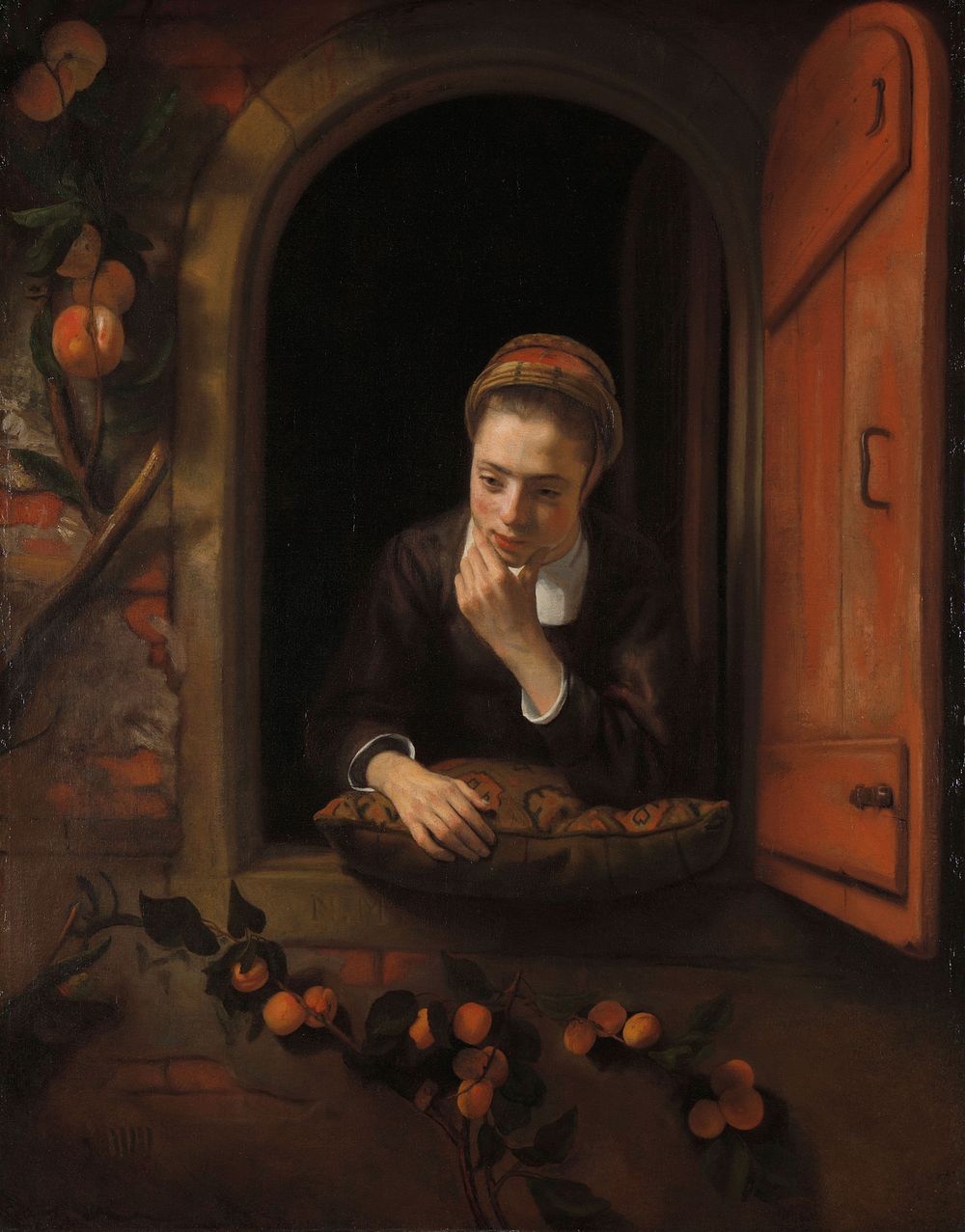 Girl at a Window, known as ‘The Daydreamer’ (1650 - 1660) by Nicolaes Maes