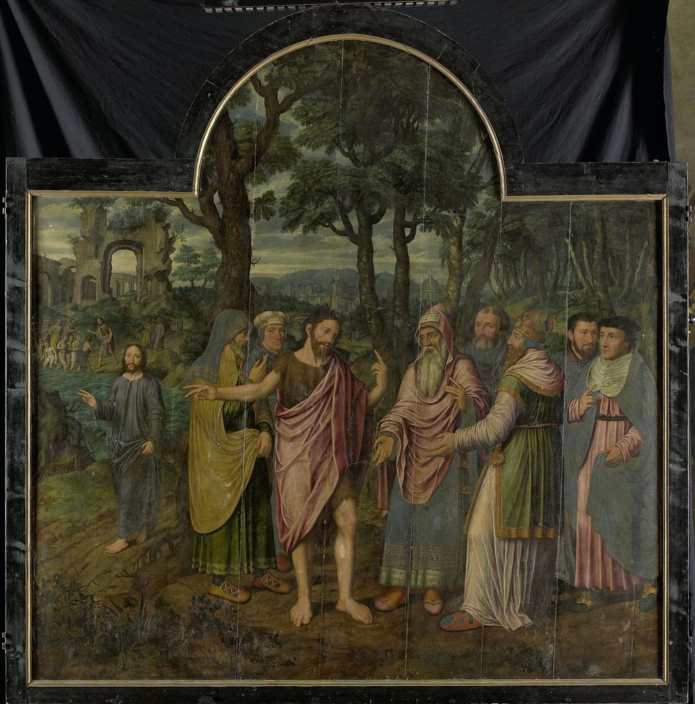 Triptych with Scenes from the Life of St John the Baptist (1557) by Jan van Coninxloo II and anonymous