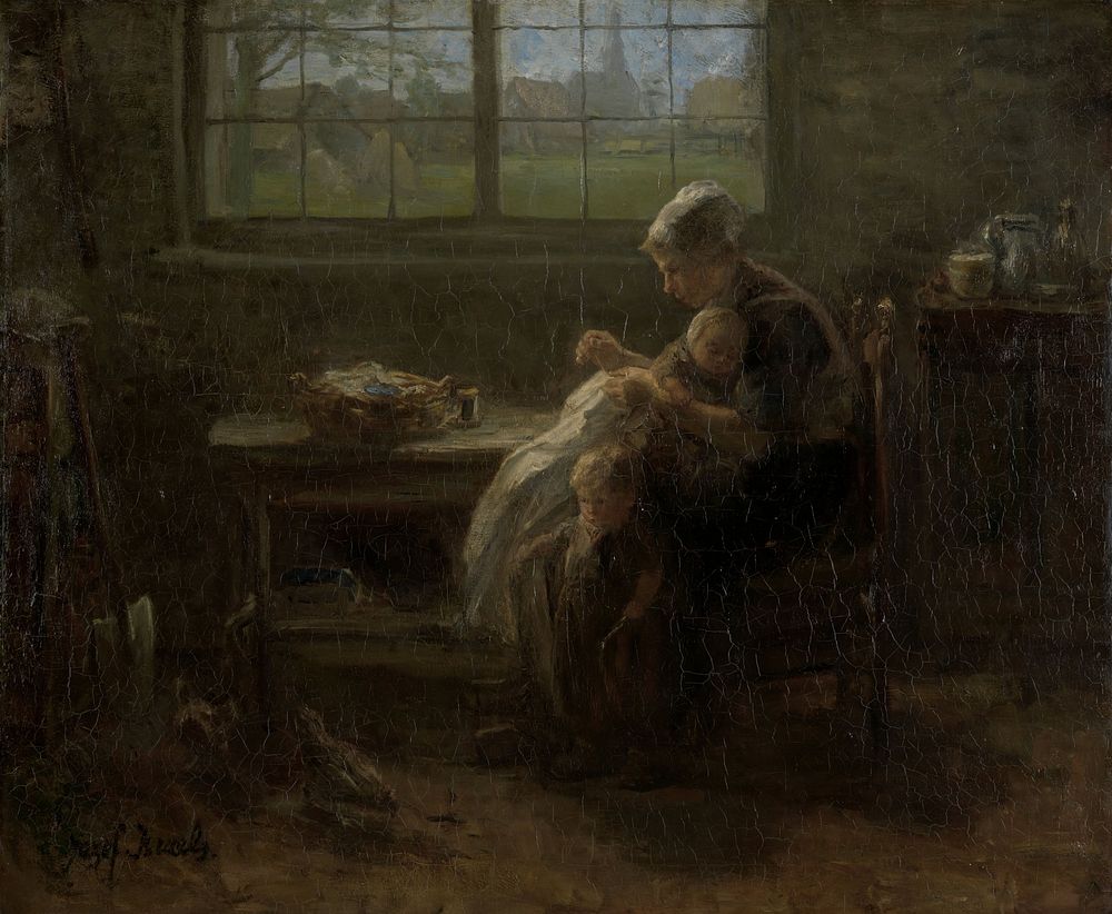 'The Joy of Motherhood' (1890) by Jozef Israëls
