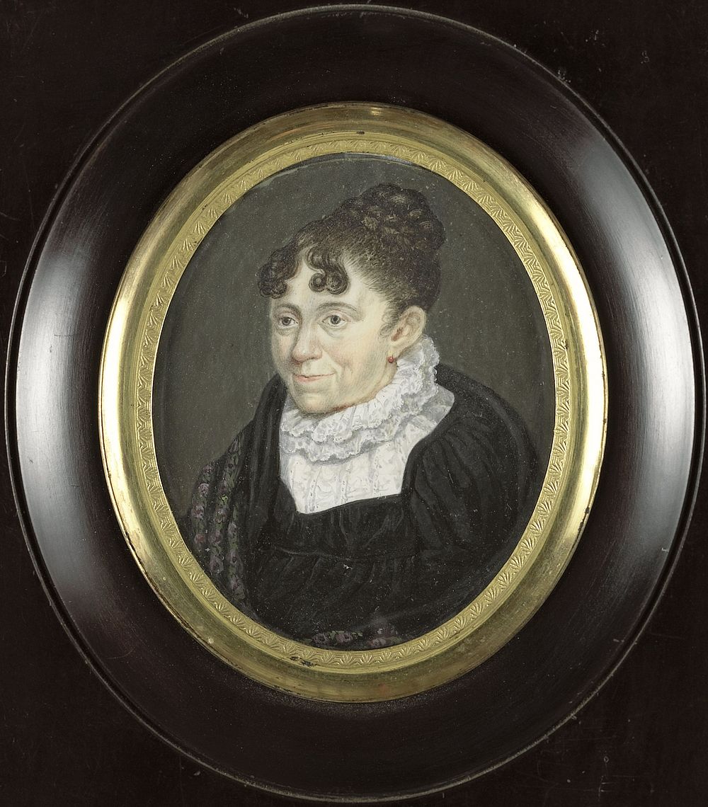 Portret van een oude dame (c. 1810) by anonymous