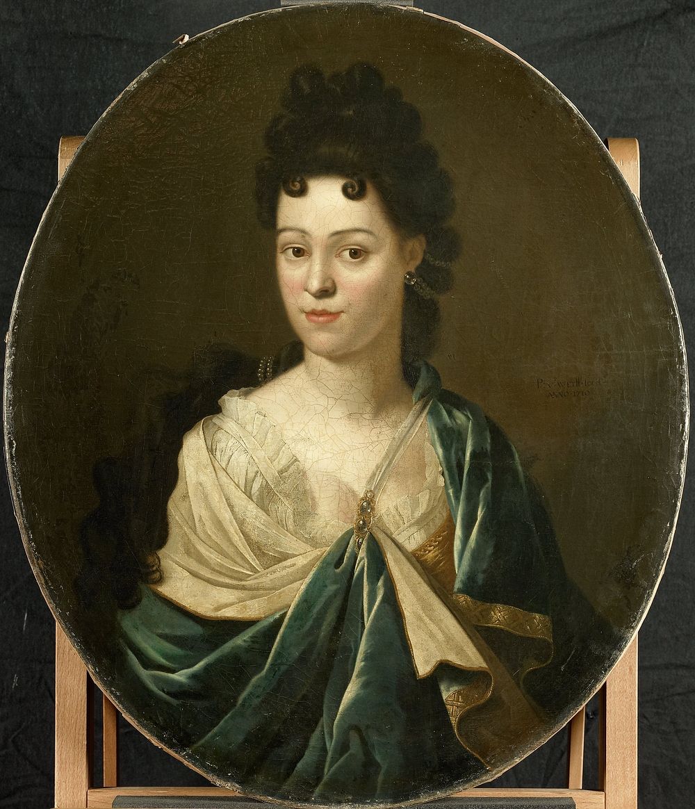 Portrait of Mrs. Brust-Batailhy (1710) by Pieter van der Werff