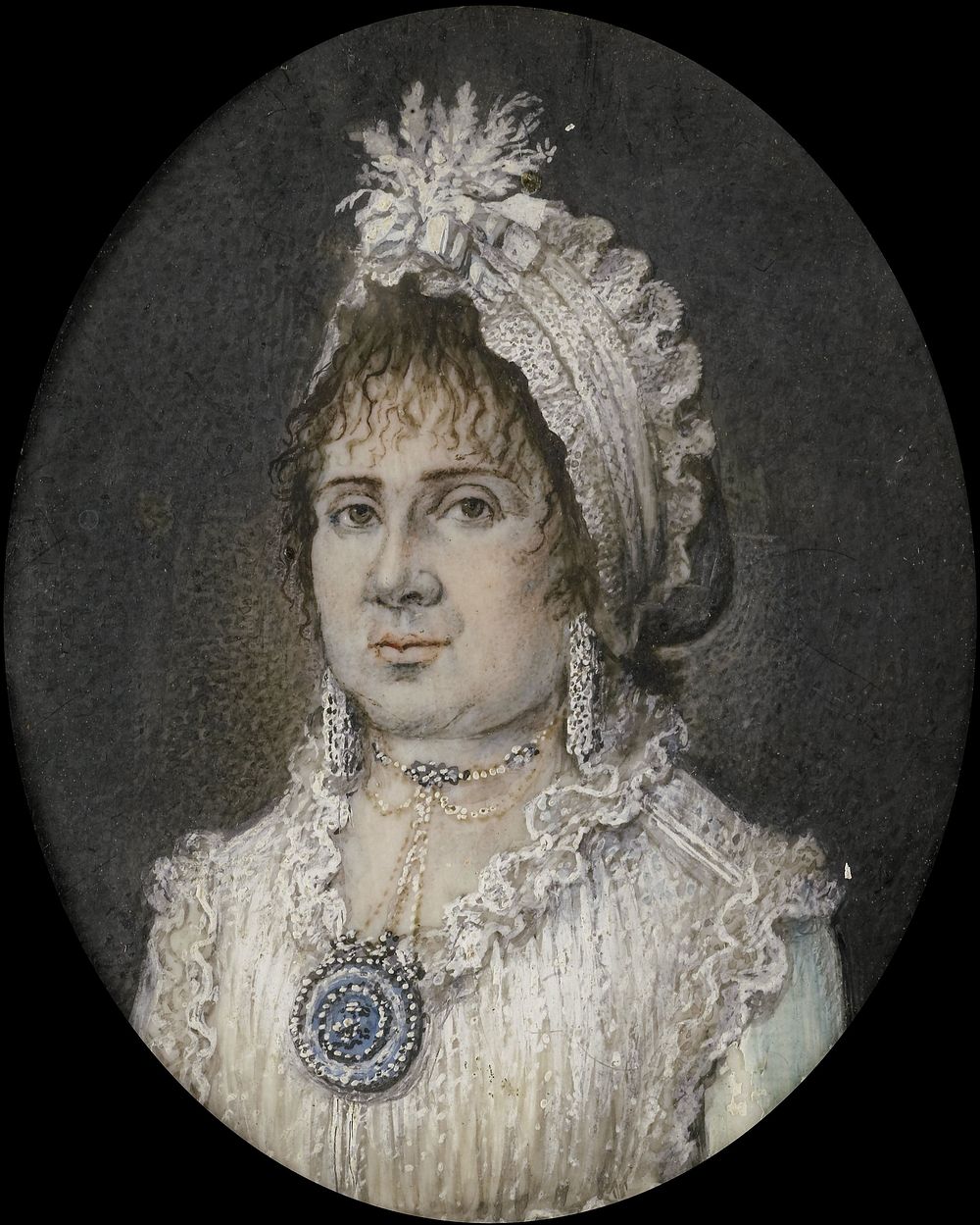 Catharina Theresia Weber (1760/61-1847). Echtgenote van Joannes Titsingh, Amsterdam (1795 - 1815) by Hendrik van Overklift…