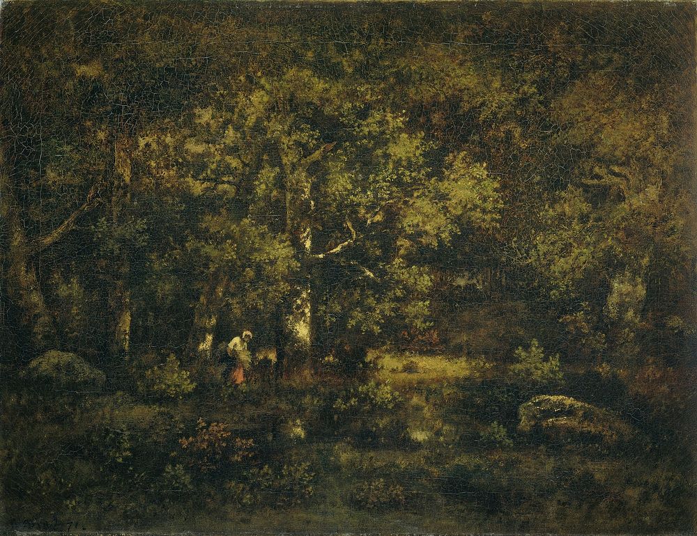 The Forest of Fontainebleau (1871) by Narcisse Virgile Diaz de la Peña