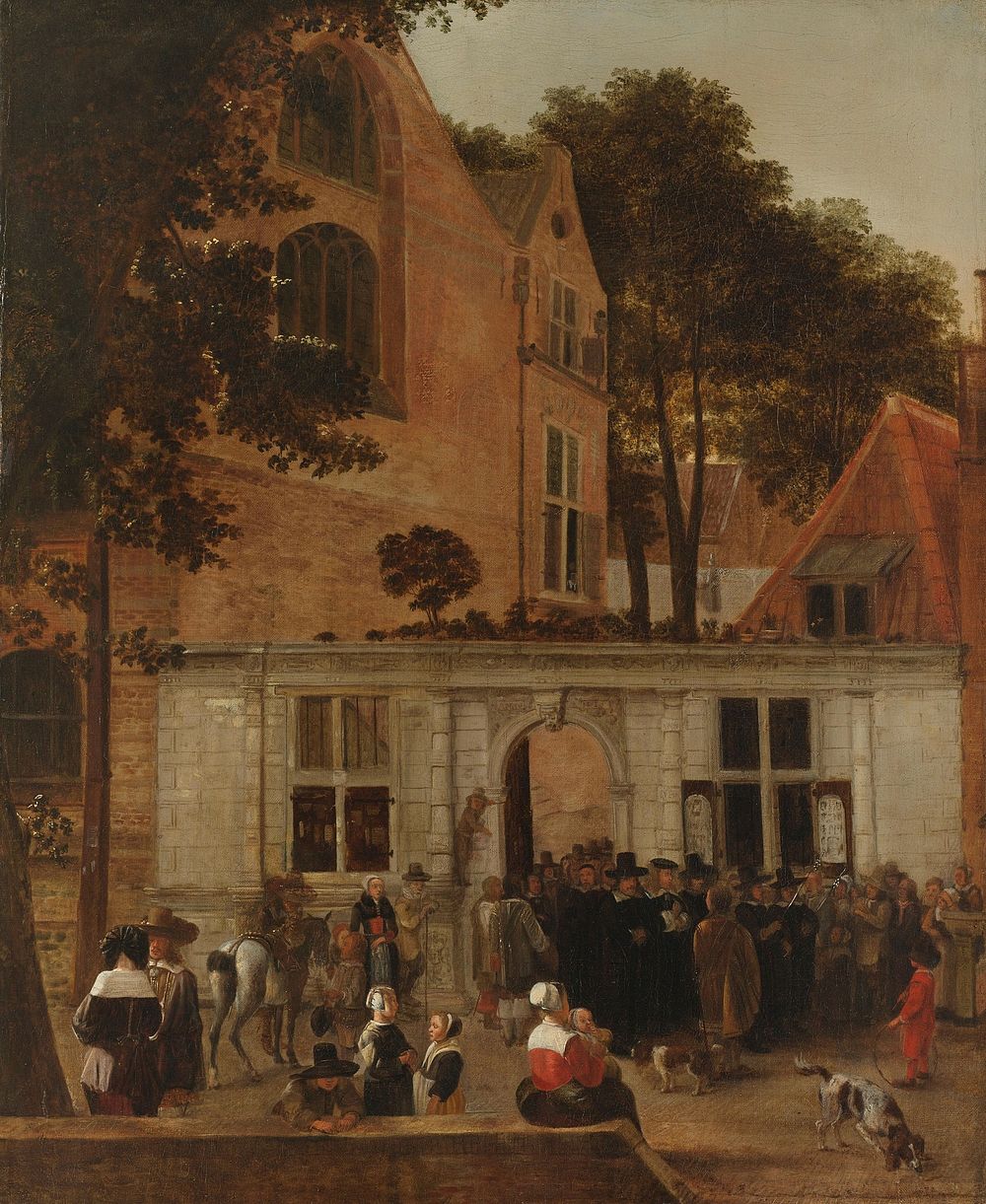 The Conferring of a Degree at the University of Leiden about 1650 (c. 1650 - c. 1660) by Hendrick van der Burch