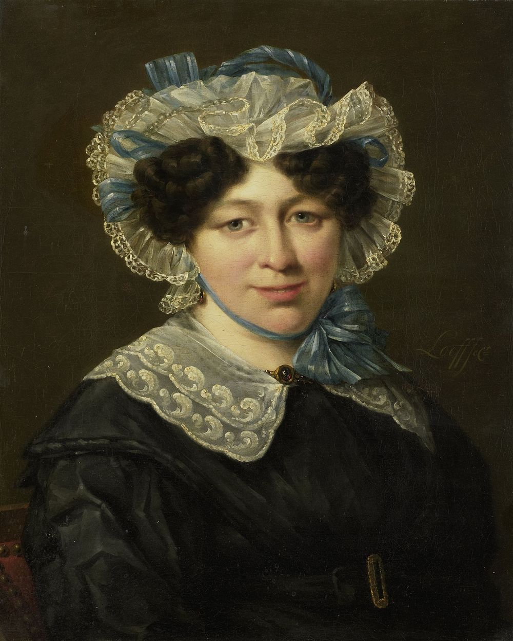Portrait of Maria Adriana van der Sluys, Wife of Hermanus Martinus Eekhout (1830 - 1838) by Hillebrand Dirk Loeff