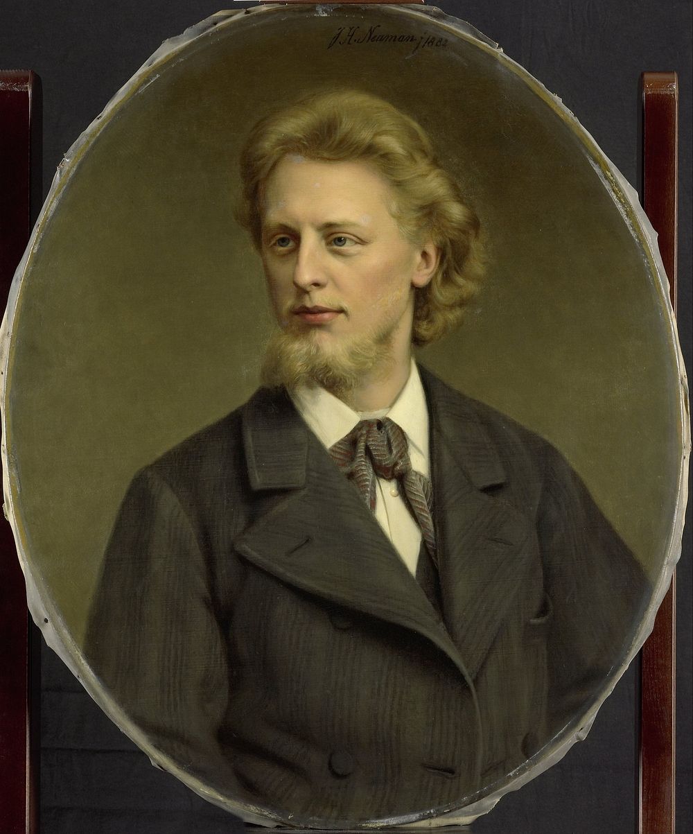 Portrait of Jacques Fabrice Herman Perk (1859-1881) (1882) by Johan Heinrich Neuman and Albert Greiner